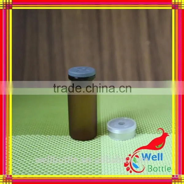 Pharmaceutical Amber Glass Bottle for Penicillin Bottle With Aluminum Cap for Pill Bottle With Flip Top Cap photo-2