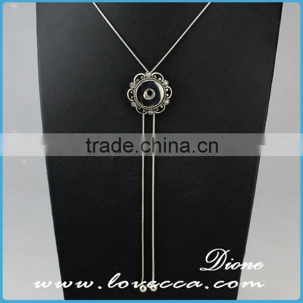Made in China Custome Silver Button Pendant Necklace Jewelry for Sale photo-3