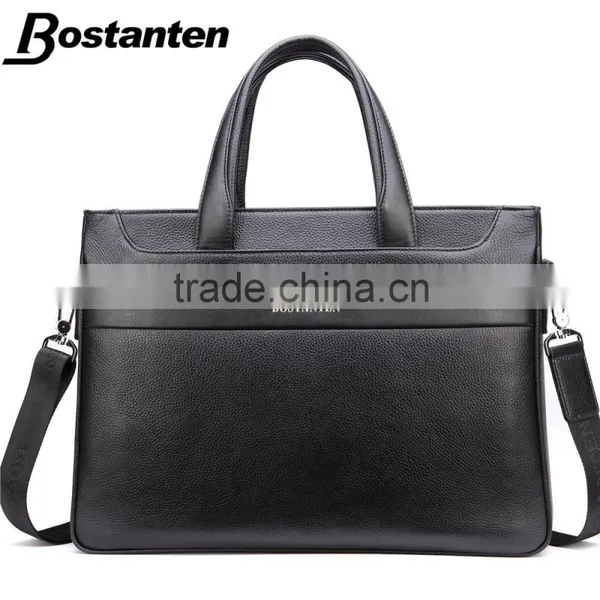 Business Brown Leather Men Briefcase Messenger Hand Bags Fashion photo-2