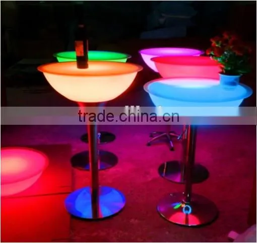 Led Glass Top Stone Base Dining Table photo-6