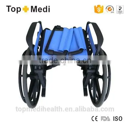 Manual Plastic Detachable Armrest and Footrest Wheelchair for Sale photo-3
