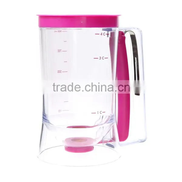 900 ML Hand Cake Peanut Butter Plastic Pancake Batter Dispenser photo-5
