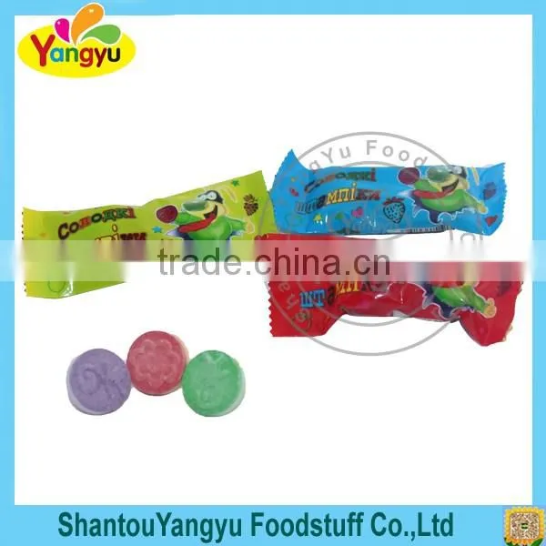 Halal Fruity Flavors Sweet Stamp Cartoon Pressed Candy photo-2