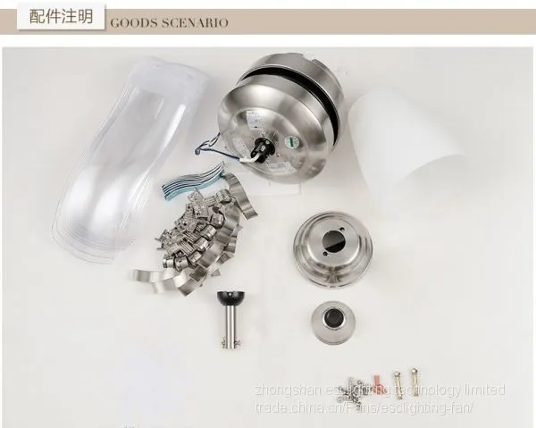 110-240v 70w AC DC Motor 42'' Retractable Ceiling Fan With Lights photo-2