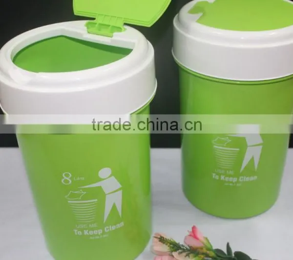 Colourful Open Top 8 Liter Plastic Dustbin. Suitable to be Used as Office Dustbin, Toilet Dustbin, Sanitary Dustbin photo-4