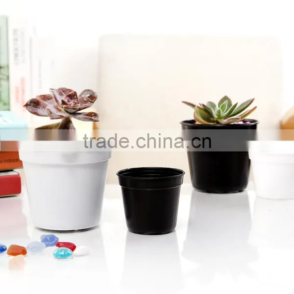 Round Colourful Plastic Flower Pot photo-3