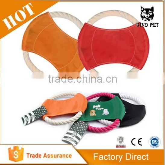 Rope Frisbee Dog Toy Chew Throw Fetch photo-6