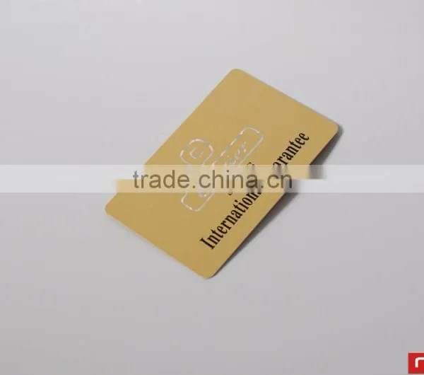 PVC Magnetic Stripe PVC Embossed Gold Business Card photo-4