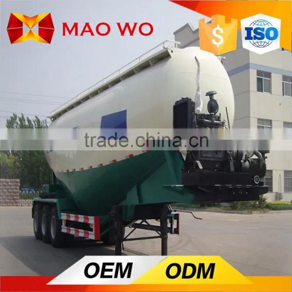 Tri-axle V Shape Cement Bulker, Bulk Cement Tank Semi Trailer For Sale photo-5