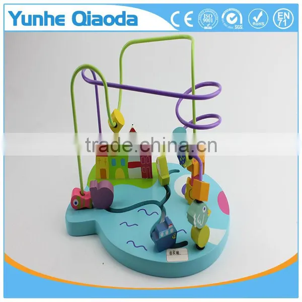 Early Learning Wooden Play Toys the Mouse Beads Maze photo-4