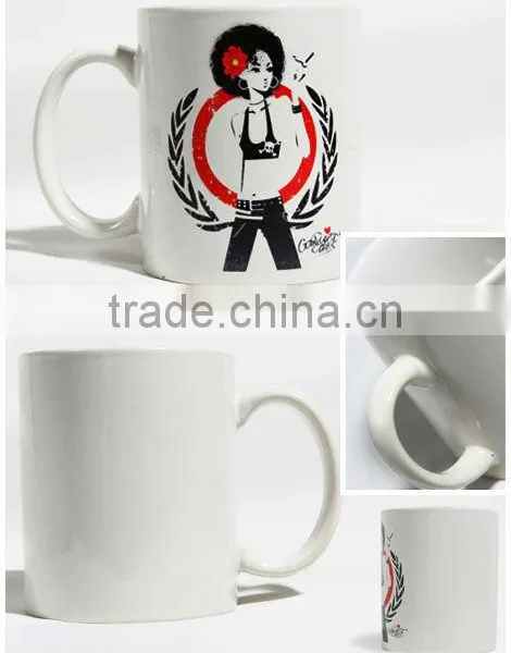 Good Quality 6oz White Ceramic Coffee Mug photo-4