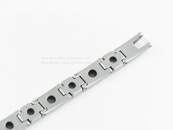 Tungsten Carbide Health Ceramic Bracelet Jewelry With Link photo-3
