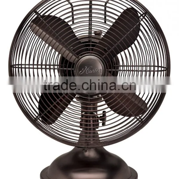 12" Retro Table Fan With Oil Rubbed Bronze Finish photo-2