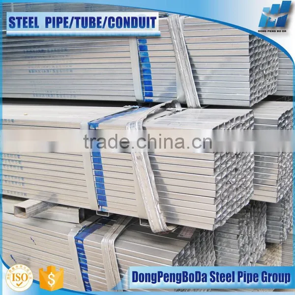 20*30*0.7mm Cold Rolled Pre Galvanized Square Steel Pipe photo-2