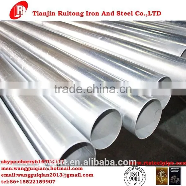 BS1387 EN10219 A53 Scaffolding ERW Black Steel Pipe Structure Pipe