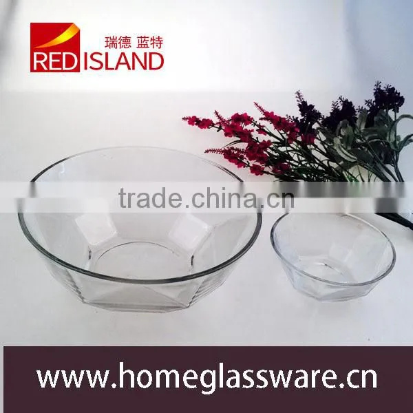 Wholesale Soccer Shaped Salad Glass Bowl, Hight White Glass Bowl photo-2