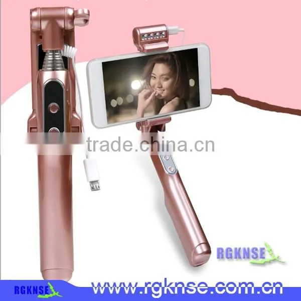 2016 RGKNSE NEW Pocket Selfie Stick With LED Flash Light, LED Selfie Stick With Cable Take photo-6