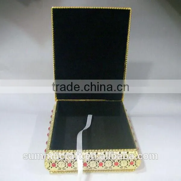 Handmade Metal Small Size Quran Box Islamic Wedding Favors photo-2