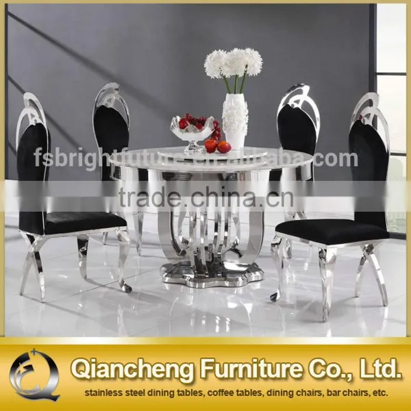 Marble Rotating Round Table for Dining Room photo-5