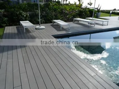 Long Lifetime Wood Plastic Composite Wooden Garden Decking /outdoor Flooring photo-2