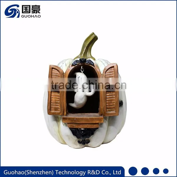 Custom Haunted House Decorative Resin Ghost Pumpkin