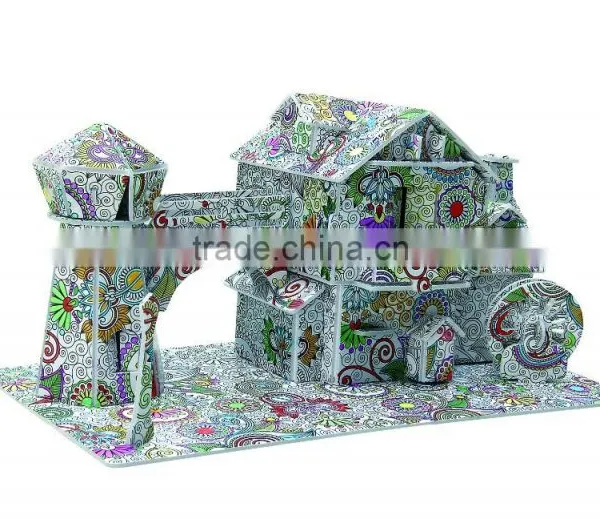 Newly-developed 3D Painting Paper Puzzle for Kids LT8882B photo-2