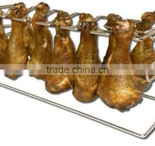 BBQ Chicken Leg & Wing Grill Tool Rack photo-3