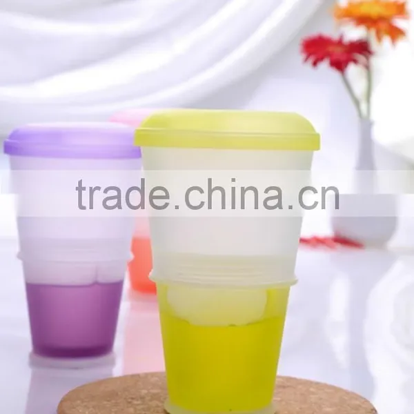 2017 Wholesale Plastic Cereal to Go Breakfast Cup /plastic Cereal Cup With Spoon photo-5