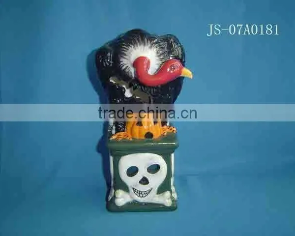 Halloween Skull Candle Holder/ Halloween Items