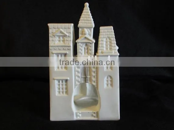 Bisque Porcelain Carolers Votive Holder, Partylite Village Christmas P0204 Candle Holder photo-2