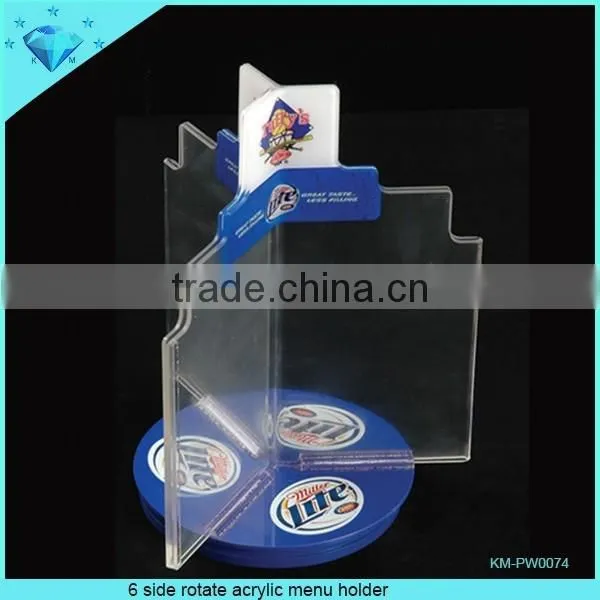 3 Side Acrylic Menu Stand photo-2