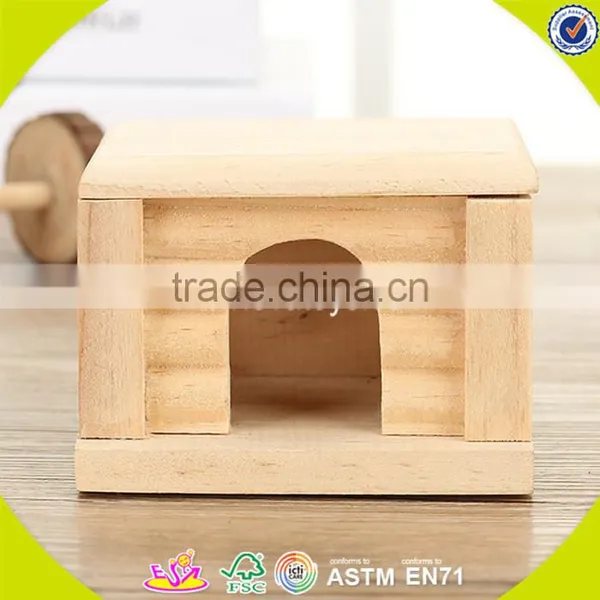 2017 New Design Wooden Animal House for Hamster Mini Wooden Animal House for Hamster W06F026 photo-3