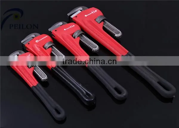 # 45 Carbon Steel Factory Supply Pipe Clamp European Style Hand Tools Quickly Dipped Plastic Pipe Clamp/ Wrench photo-4