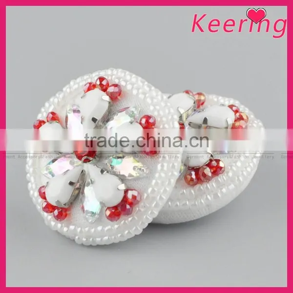 Wholesale Colorful Flower Round Buttons Accessory Button for Clothing WBKA-297 photo-3