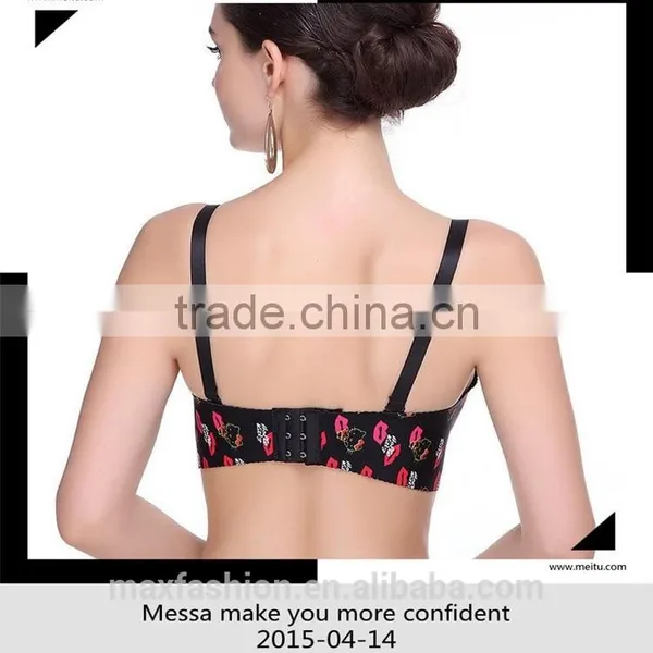 Fashionale Design Hot Sale Woman Sexy Printed Bra photo-4
