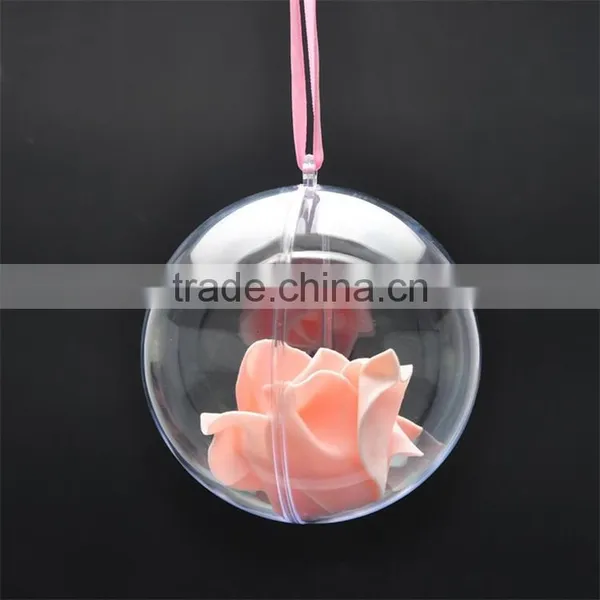 Christmas Supplies High Transparent Food Grade Environmental Protection Material Plastic Heart-shaped Christmas Ball photo-3