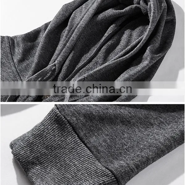 Mes Fashion Oversized Longline Zipper up Hip Hop Hoodie photo-3