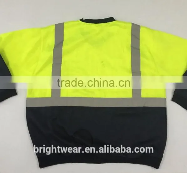 100% Polyester Contrast Safety Sweatshirt With Reflective Tape Meet AS/NZS 1906.4:2010 photo-6