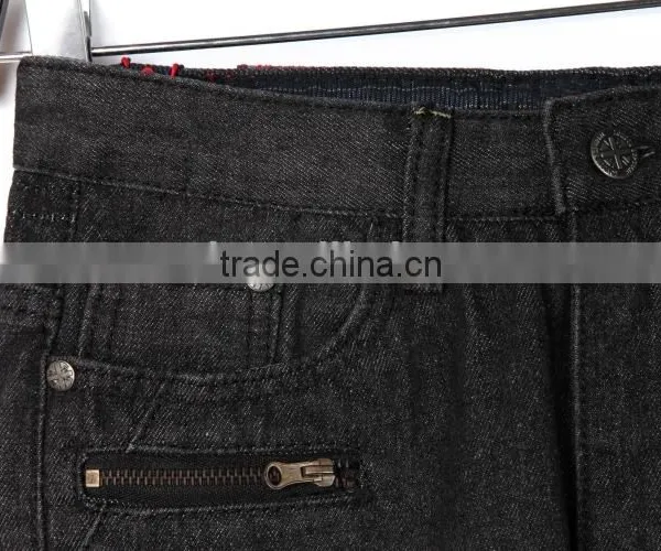 Bulk Wholesale Black Color Kids Elastic Waist Denim New Style Boys Pants Jeans photo-4