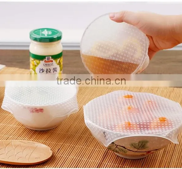 Amazon 2017 Hot Selling Stretch And Fresh For Keeping Food Fresh Film REUSABLE CLING WRAP photo-4