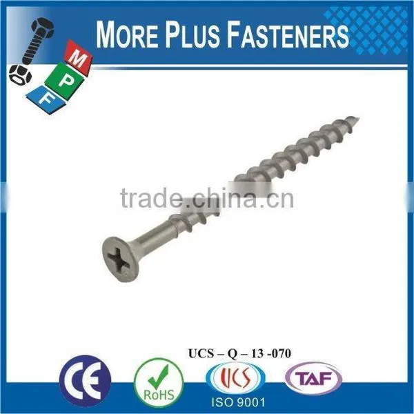 Made in Taiwan High Quality Flat Head Screw Phil Drive Screw Wood Screw photo-3