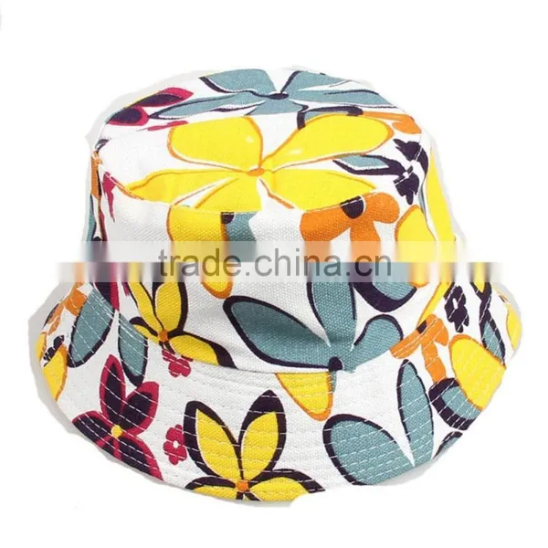 Multi Flower Pattern Bucket Caps Summer Sun Hat Fishing Outdoor Caps photo-4