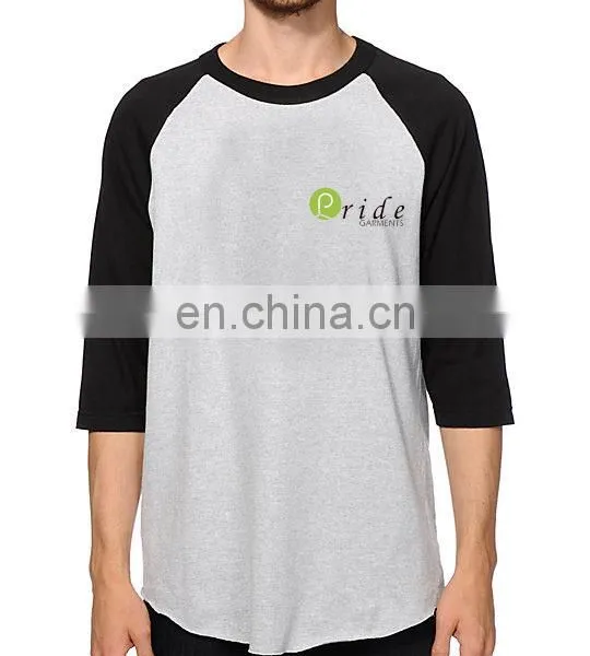 Custom 100% Polyester T-shirt and Baseball T-shirt-customise Casual Wear T-shirt-long Sleeve Top Tee photo-4