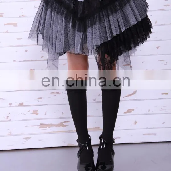 Gothic Layered Short Skirt With Removable Belt photo-5