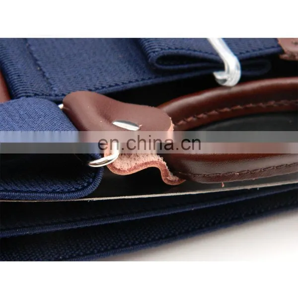 2017 Best Quality Leather Mens Suspenders Button Suspenders photo-4