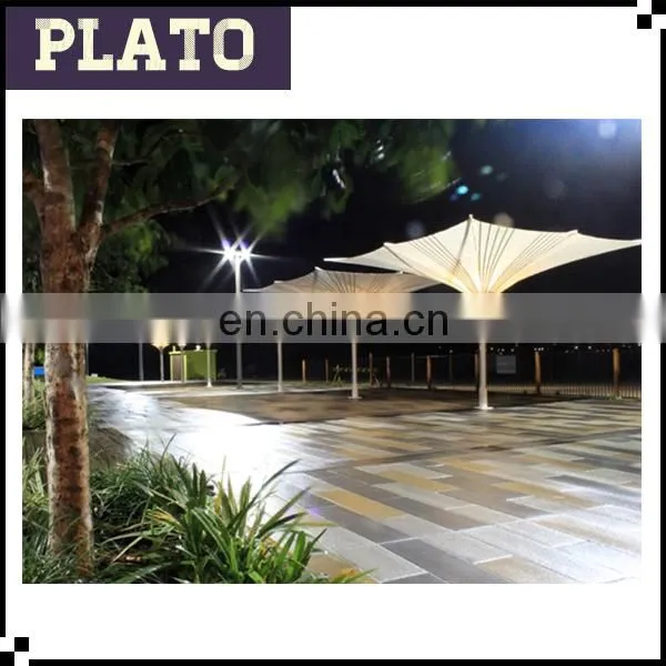 New Designed White Flower Umbrella,big LED Tulip Umbrella for Garden Use