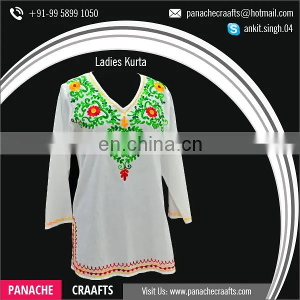 2017 Latest Collection Cotton Tunic Style Women Ladies Kurti photo-2
