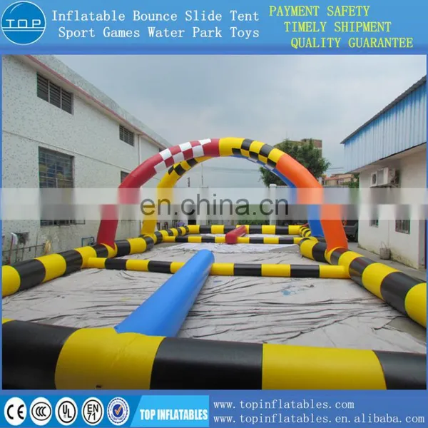TOP Inflatable go Cart Track Racing Air Tracl for Sport Game photo-3