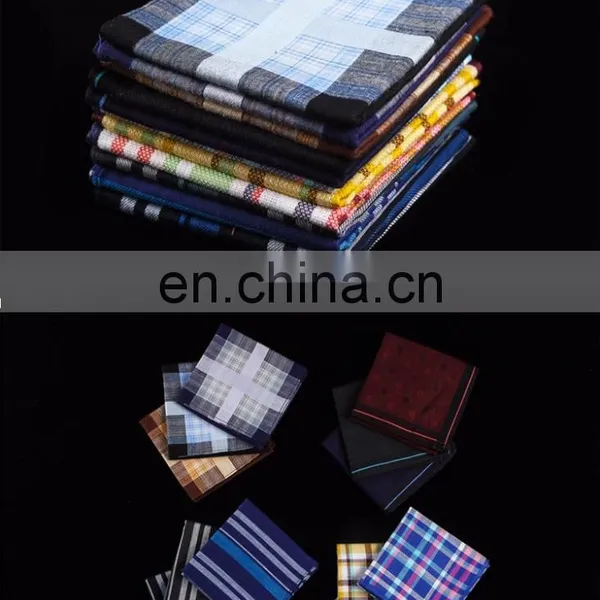 Europe Gentleman Sweat 100% Cotton Handkerchief Simple Square Bandana photo-4