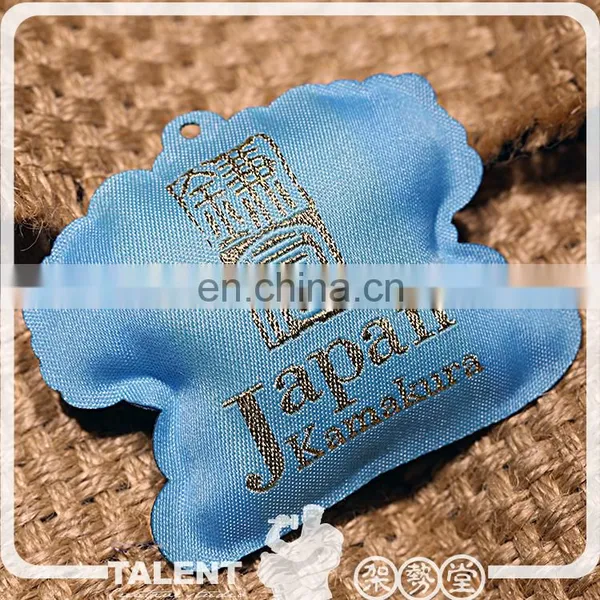 Custom Special Shape 3D Sponge Filling Double Face Mascot Woven Badge photo-2